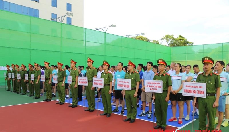 Công an tỉnh Thanh Hóa tổ chức Giải thể thao chào mừng 80 năm Ngày truyền thống Công an Nhân dân