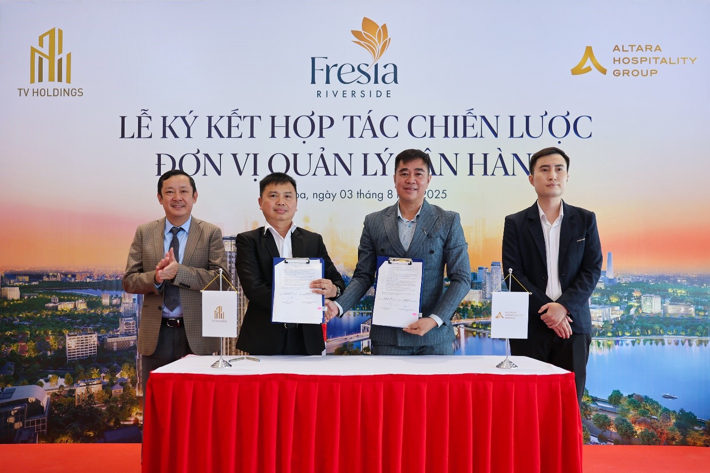 TV Holdings ký kết hợp tác với Altara Hospitality Group vận hành dự án Fresia Riverside