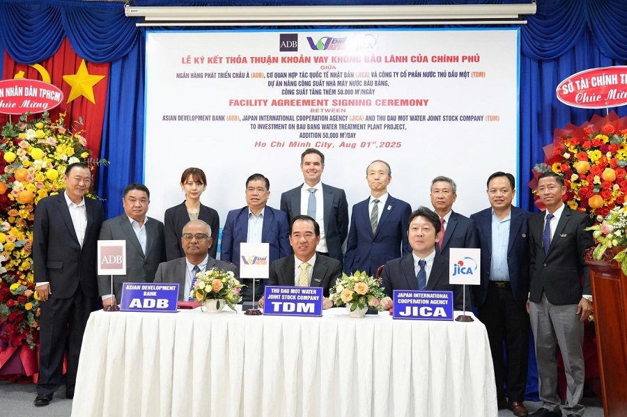 ADB và TDM ký thỏa thuận vay cho dự án mở rộng nhà máy nước