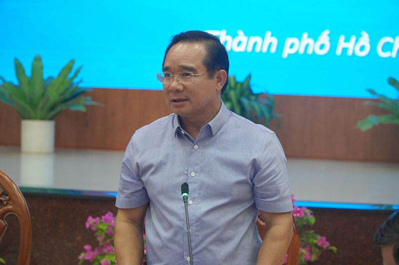 Chủ tịch UBND TP.HCM Nguyễn Văn Được phát biểu tại buổi làm việc