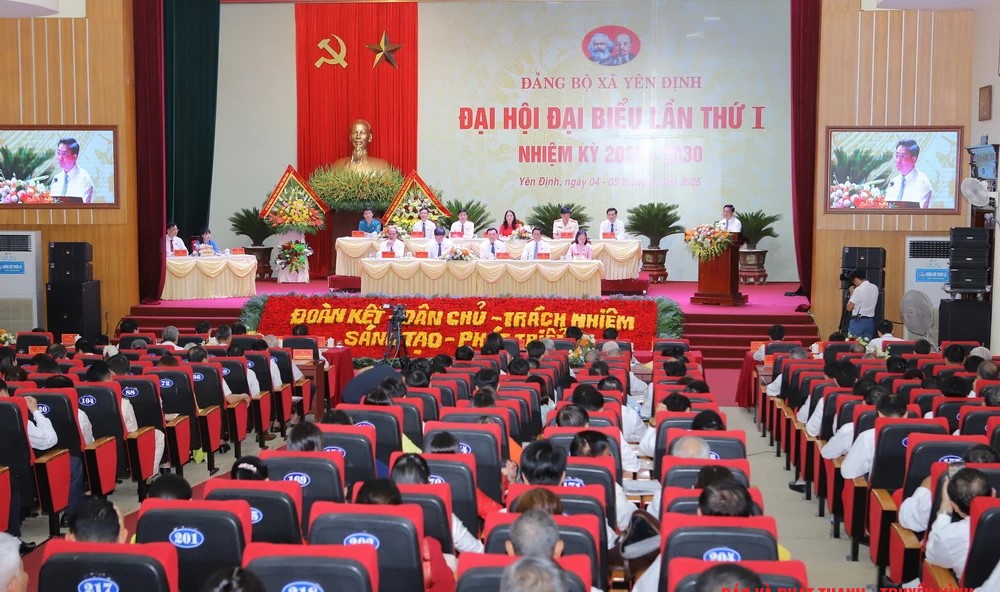 Đại hội đại biểu Đảng bộ xã Yên Định lần thứ I, nhiệm kỳ 2025-2030