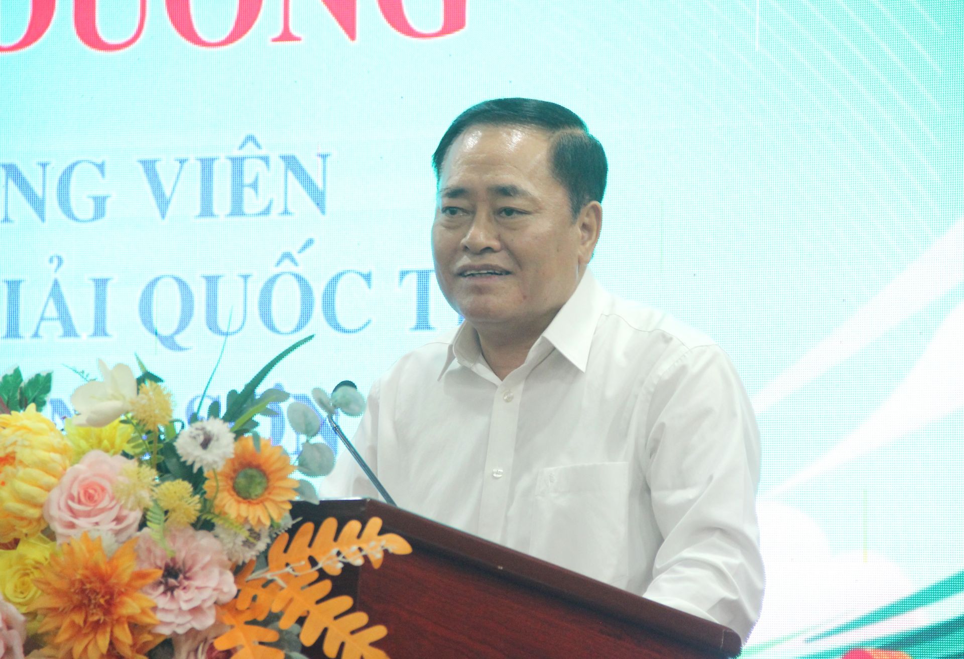 Chủ tịch UBND tỉnh Lạng Sơn Hồ Tiến Thiệu phát biểu tại chương trình