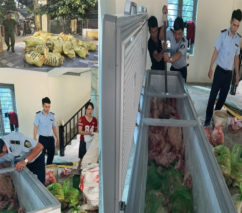 Thanh Hoá: Phát hiện hơn 1.600kg thịt mắc dịch tả lợn Châu Phi chuẩn bị bán ra thị trường