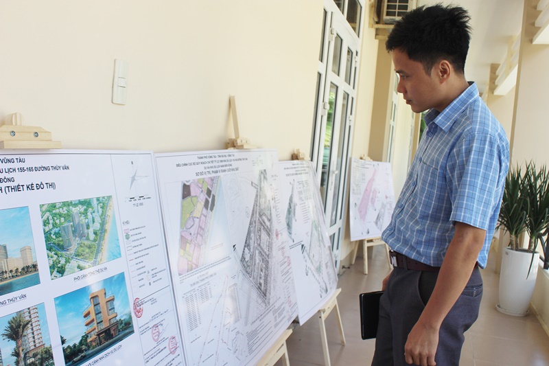 Quy hoạch được niêm yết tại phường Vũng Tàu