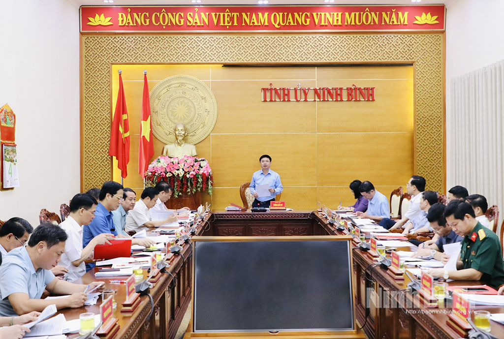 Định hướng chiến lược phát triển Ninh Bình: Ban Thường vụ Tỉnh ủy cho ý kiến một số vấn đề then chốt