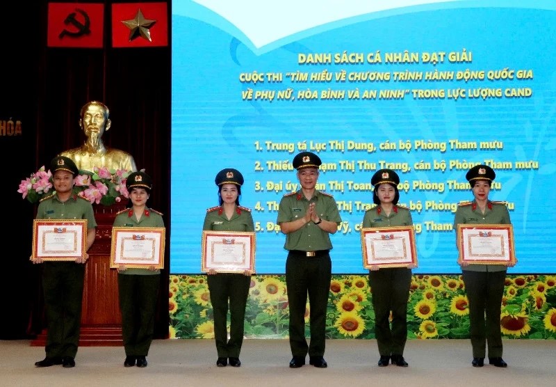 Ban Thanh niên - Phụ nữ Công an tỉnh Thanh Hóa sơ kết công tác Đoàn thể và trao giải các cuộc thi
