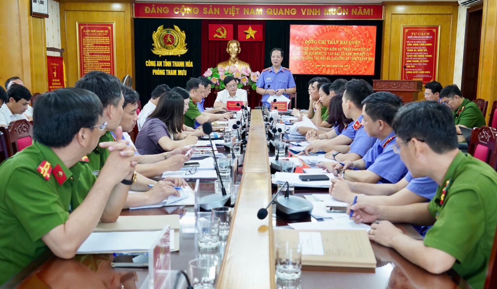 Viện kiểm sát Nhân dân tối cao kiểm tra công tác đặc xá tại Công an tỉnh Thanh Hóa