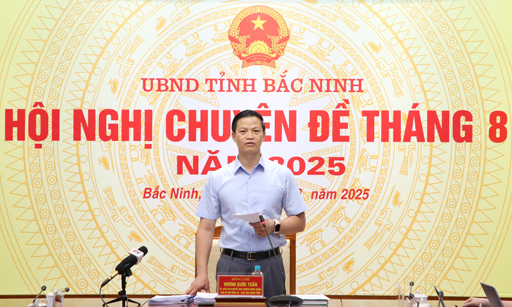 Đồng chí Vương Quốc Tuấn phát biểu chỉ đạo.