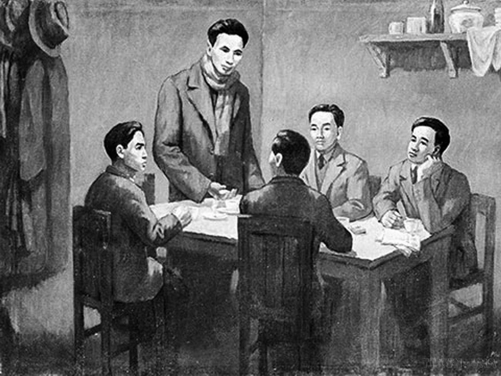 Từ ngày 6/1 - 7/2/1930, Hội nghị hợp nhất các tổ chức Cộng sản, thành lập Đảng Cộng sản Việt Nam họp ở Hong Kong (Trung Quốc) dưới sự chủ trì của đồng chí Nguyễn Ái Quốc thay mặt cho Quốc tế Cộng sản. Ảnh: TTXVN phát Từ ngày 6/1 - 7/2/1930, Hội nghị hợp nhất các tổ chức Cộng sản, thành lập Đảng Cộng sản Việt Nam họp ở Hong Kong (Trung Quốc) dưới sự chủ trì của đồng chí Nguyễn Ái Quốc thay mặt cho Quốc tế Cộng sản. Ảnh: TTXVN phát