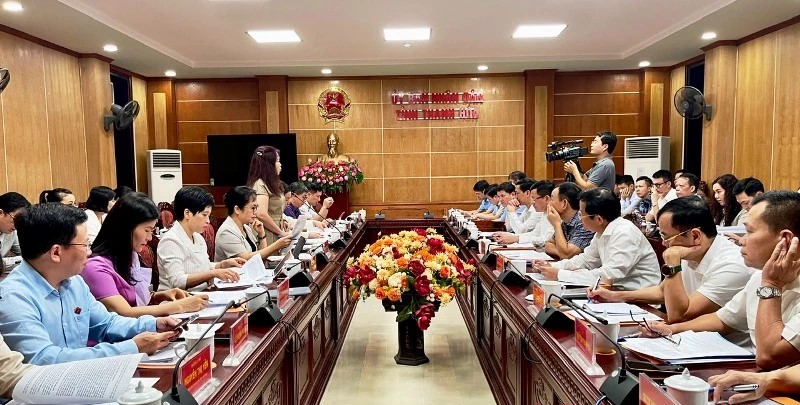 Đoàn giám sát Ủy ban Kinh tế và Tài chính của Quốc hội làm việc với UBND tỉnh Thanh Hóa