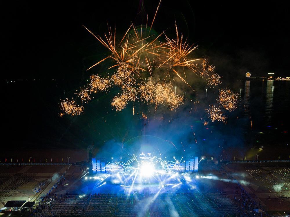 Công nghệ trình diễn đa tầng sẽ mở rộng tối đa trải nghiệm của khán giả tại đại nhạc hội “Khơi mạch nguồn Di sản – Vững bước Kỷ nguyên mới” (Ảnh: COREX)