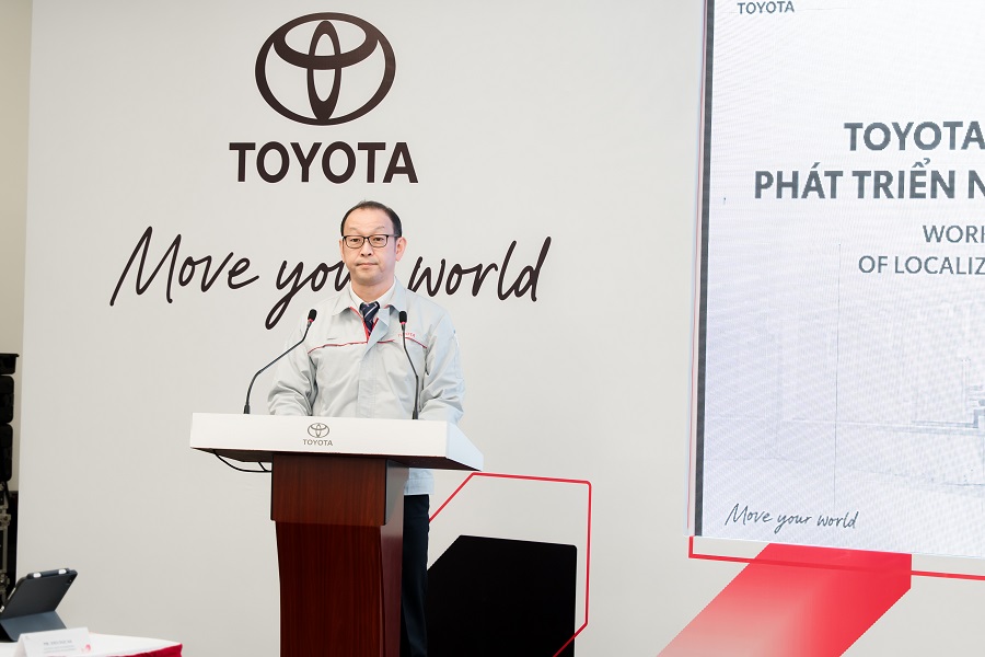Tổng Giám đốc Toyota Việt Nam - ông Nakano Keita phát biểu tại sự kiện Tổng Giám đốc Toyota Việt Nam - ông Nakano Keita phát biểu tại sự kiện