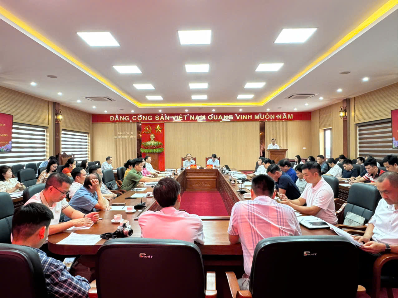 Quang cảnh Hội nghị giao ban công tác báo chí tháng 8/2025.