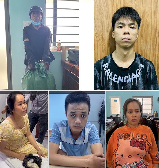 Các đối tượng trong đường dây vụ án. Ảnh: CADN Các đối tượng trong đường dây vụ án. Ảnh: CADN