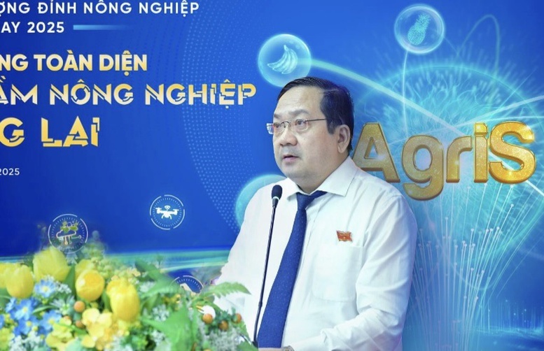 Phó Chủ tịch UBND tỉnh Tây Ninh Nguyễn Minh Lâm phát biểu tại sự kiện. Ảnh: VGP/Lê Anh