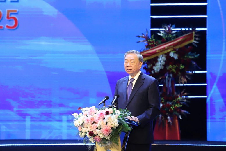 Tổng Bí thư Tô Lâm phát biểu tại Lễ Kỷ niệm - Ảnh: VGP/HT Tổng Bí thư Tô Lâm phát biểu tại Lễ Kỷ niệm - Ảnh: VGP/HT