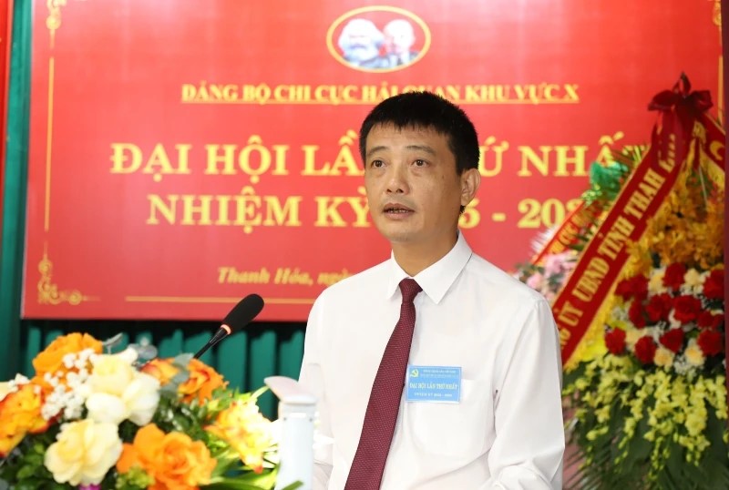 Phó Bí thư Đảng ủy UBND tỉnh Đỗ Hồng Quang phát biểu chỉ đạo tại Đại hội.