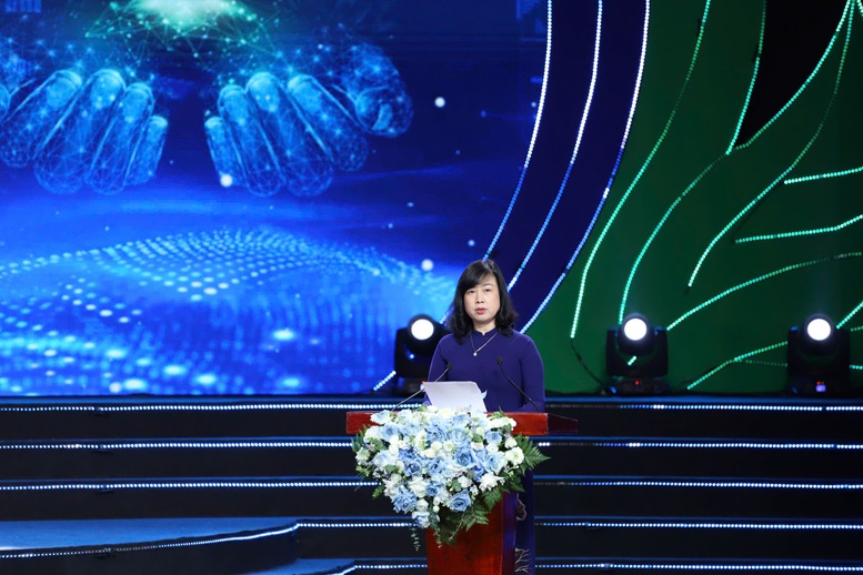 Bộ trưởng Đào Hồng Lan phát biểu tại Lễ trao giải của Cuộc thi