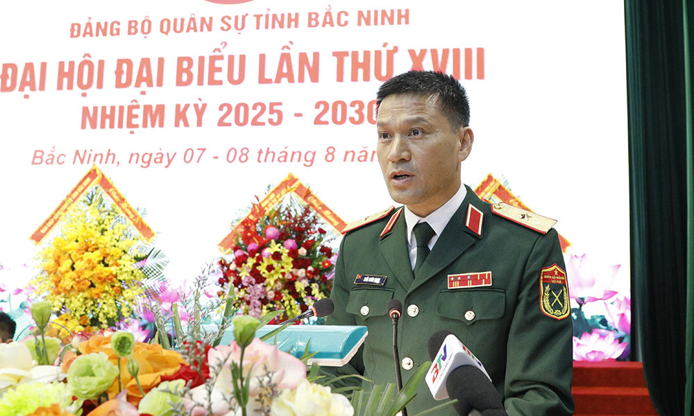 Thiếu tướng Trần Xuân Mạnh, Ủy viên Ban Thường vụ Đảng ủy, Phó Tư lệnh, Tham mưu trưởng Quân khu 1 phát biểu chỉ đạo Đại hội. Thiếu tướng Trần Xuân Mạnh, Ủy viên Ban Thường vụ Đảng ủy, Phó Tư lệnh, Tham mưu trưởng Quân khu 1 phát biểu chỉ đạo Đại hội.