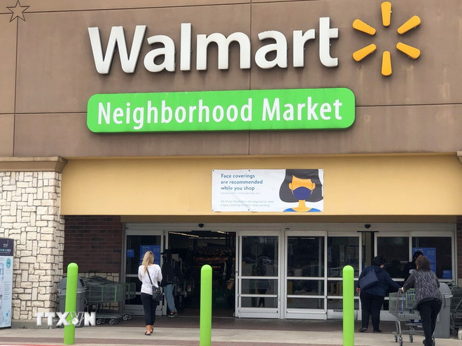 Một cửa hàng Walmart ở Dallas, Texas (Mỹ). (Ảnh: THX/TTXVN)