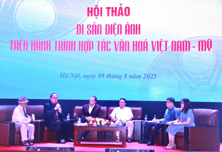 Quang cảnh Hội thảo “Di sản Điện ảnh trên hành trình hợp tác văn hóa Việt Nam - Hoa Kỳ”. Ảnh: VGP