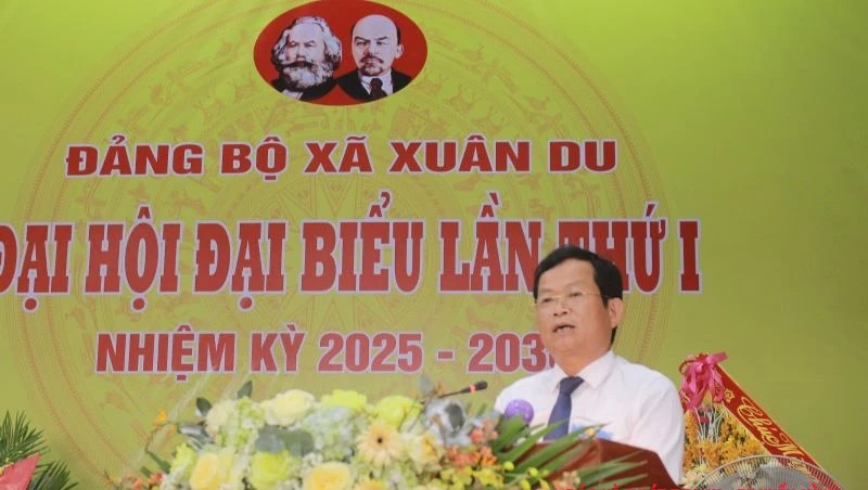 Nguyễn Quang Hải, Tỉnh ủy viên, Phó Chủ tịch HĐND tỉnh phát biểu chỉ đạo tại Đại hội.