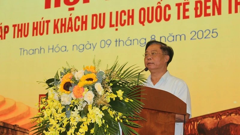 Phó Cục trưởng Cục Du lịch Quốc gia Việt Nam Phạm Văn Thủy phát biểu chỉ đạo tại hội thảo. Phó Cục trưởng Cục Du lịch Quốc gia Việt Nam Phạm Văn Thủy phát biểu chỉ đạo tại hội thảo.