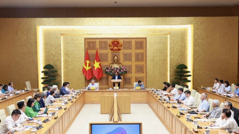 Quang cảnh buổi làm việc. (Ảnh: Trần Hải)