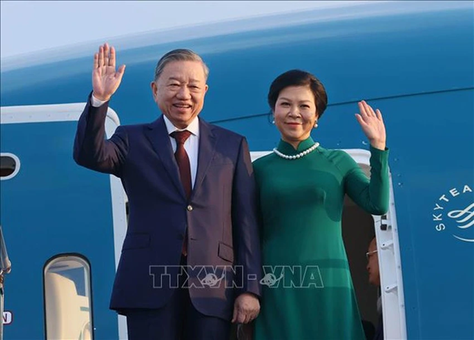 Tổng Bí thư Tô Lâm và Phu nhân lên đường thăm cấp Nhà nước Đại Hàn Dân Quốc