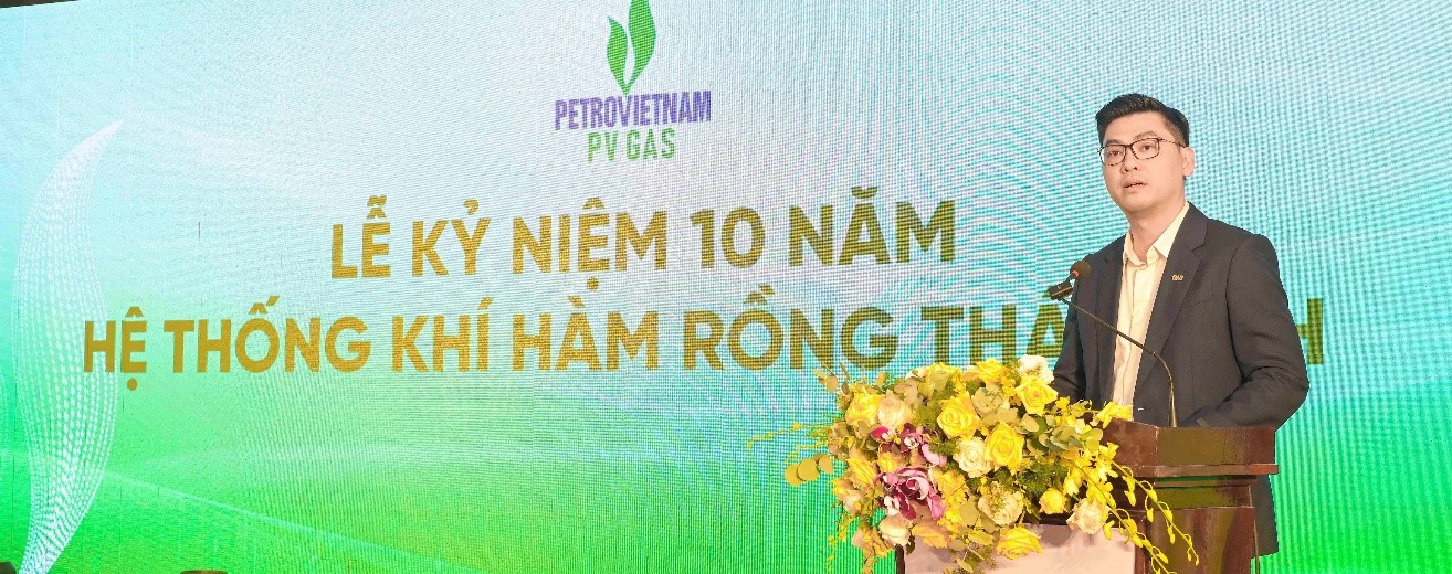 Ông Nguyễn Phúc Tuệ - Phó Tổng Giám đốc PV GAS gửi lời tri ân tới các khách hàng và đối tác đã đồng hành cùng PV GAS suốt 10 năm qua