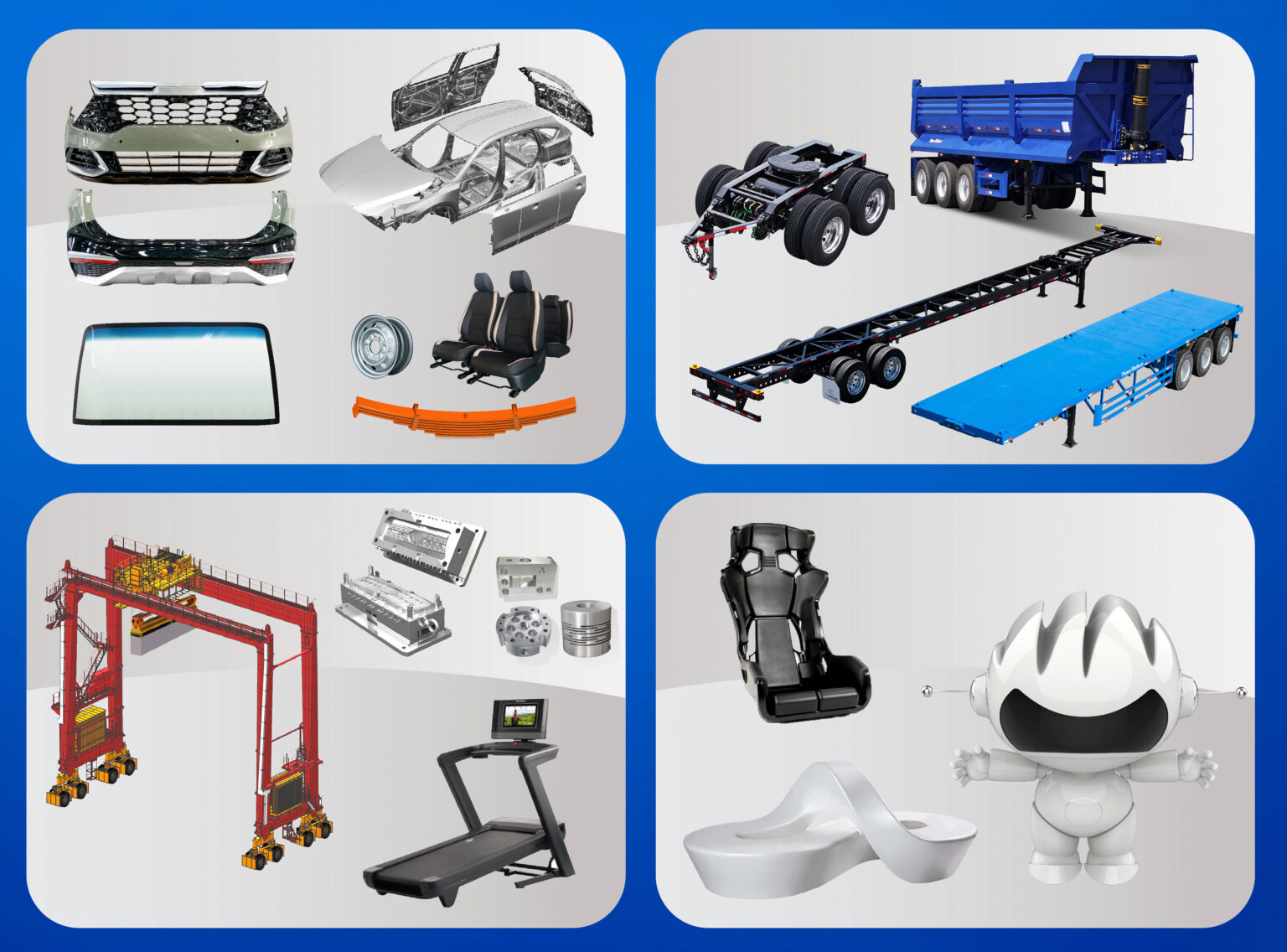 Một số sản phẩm OEM tiêu biểu do THACO INDUSTRIES sản xuất, gia công