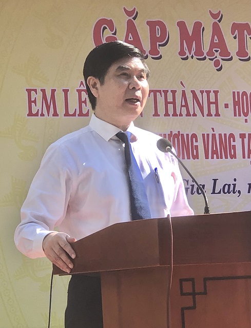 Ông Lâm Hải Giang phát biểu tại buổi lễ. Ảnh: Viết Hiền