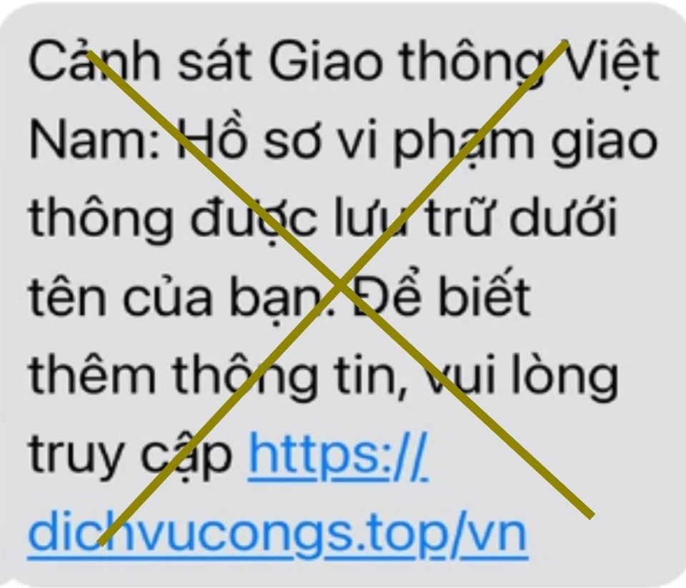 Đối tượng lừa đảo gửi tin nhắn giả mạo tới thuê bao để lừa đảo người dùng. Ảnh: Cục Tần số vô tuyến điện Đối tượng lừa đảo gửi tin nhắn giả mạo tới thuê bao để lừa đảo người dùng. Ảnh: Cục Tần số vô tuyến điện