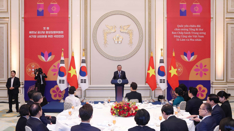 Tổng Bí thư Tô Lâm phát biểu. (Ảnh: Thống Nhất/TTXVN)