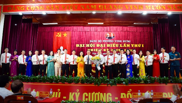 Đại hội Đảng bộ phường Vinh Hưng lần thứ I: Quyết tâm xây dựng đô thị giàu mạnh, văn minh, hiện đại