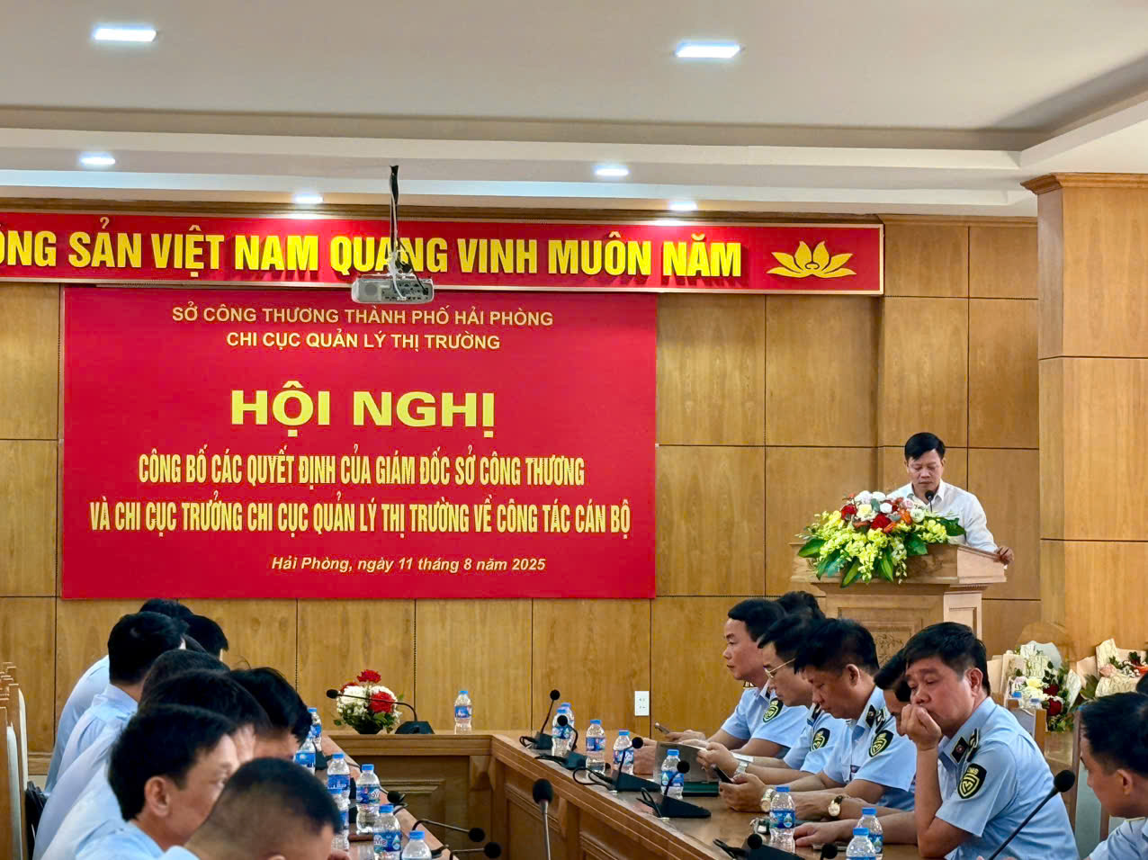 Đồng chí Mạc Thế Phương - Phó Giám đốc Sở Công Thương phát biểu chỉ chỉ đạo tại Hội nghị