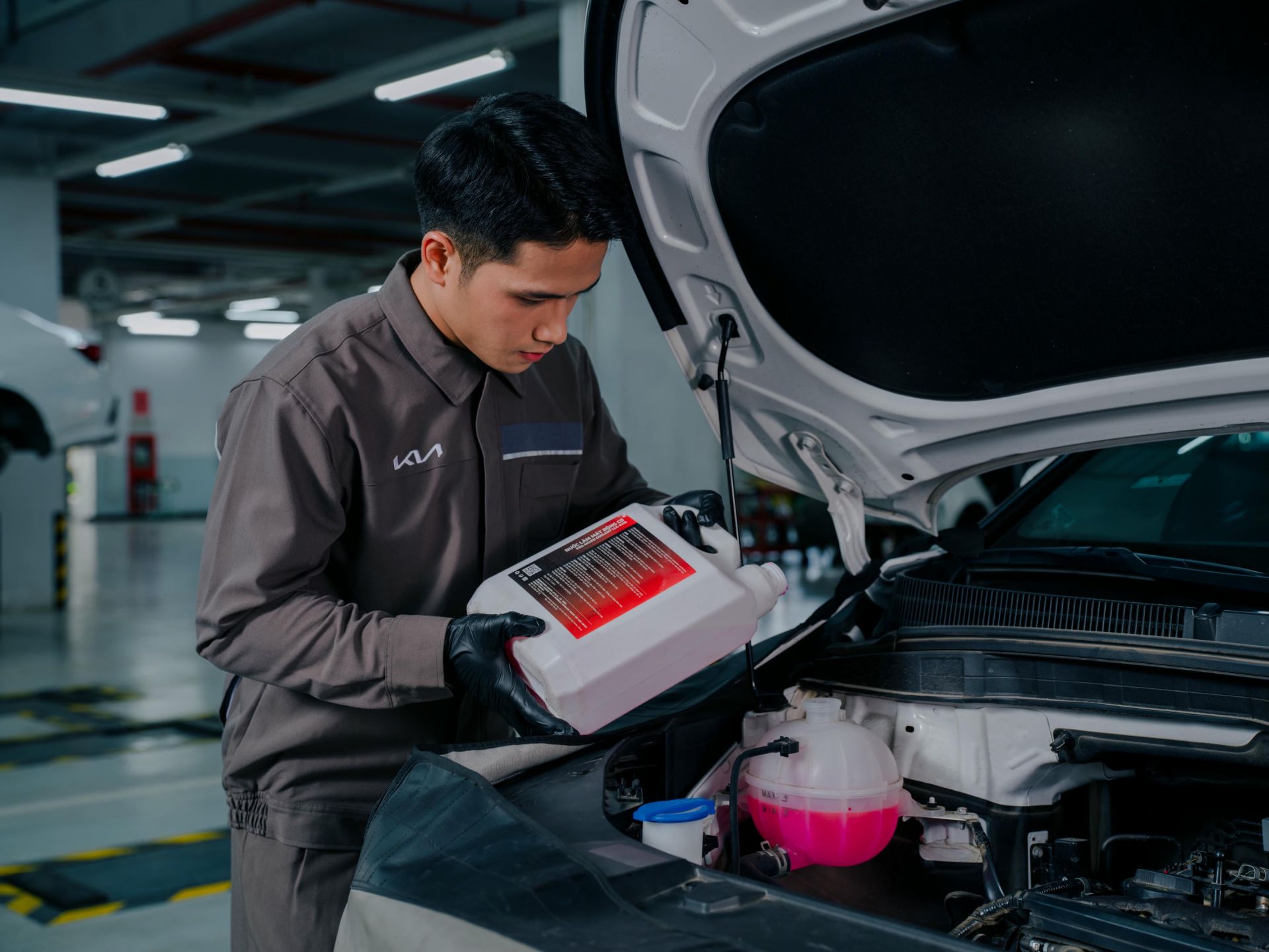 Kiểm tra nước làm mát luôn ở mức cho phép