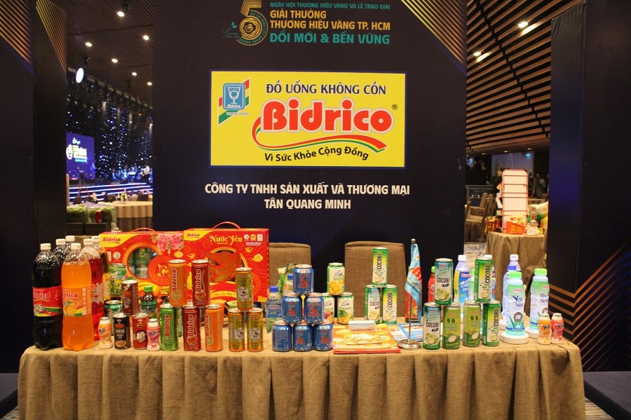 Sản phẩm Bidrico trong lễ trao giải thưởng Thương Hiệu Vàng TP.HCM Sản phẩm Bidrico trong lễ trao giải thưởng Thương Hiệu Vàng TP.HCM