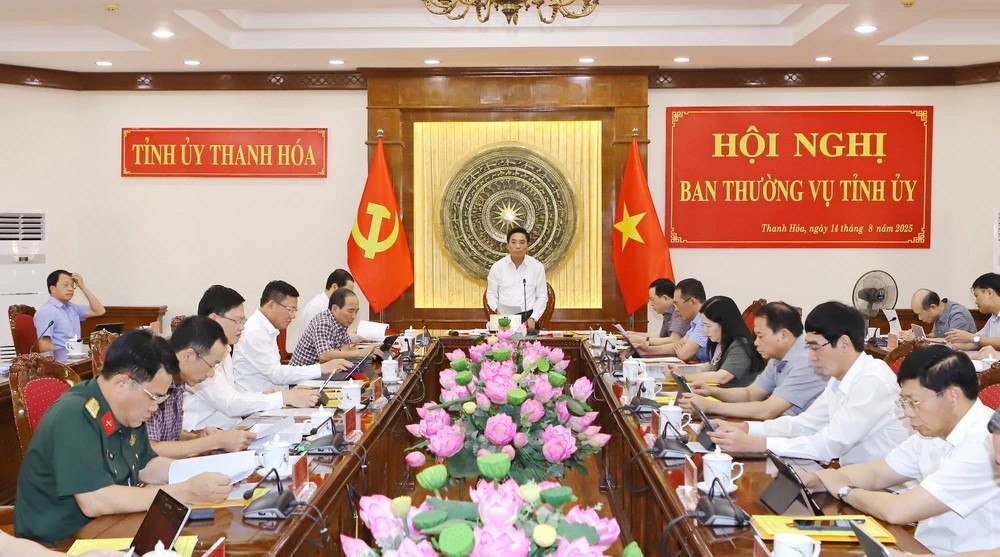 Ban Thường vụ Tỉnh ủy Thanh Hóa đánh giá tình hình hoạt động chính quyền địa phương 2 cấp