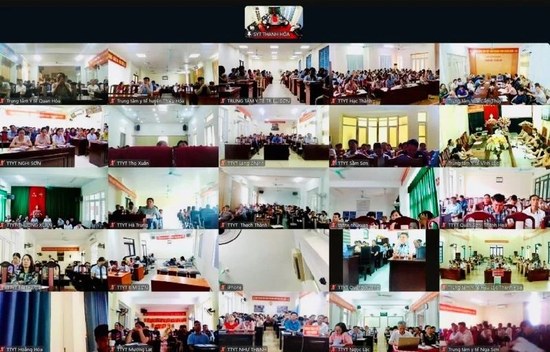 Hình ảnh tại các điểm cầu.