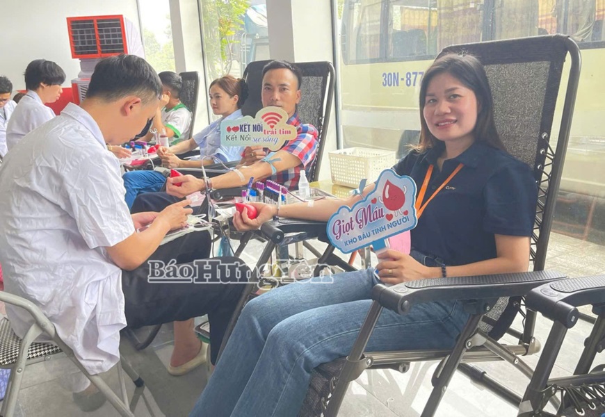 Hưng Yên: Tổ chức hiến máu tình nguyện tại Khu Công nghiệp Thăng Long II