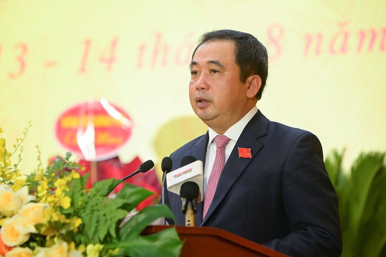 Đồng chí Trần Đức Thắng, Quyền Bộ trưởng Bộ Nông nghiệp và Môi trường, Bí thư Đảng ủy Bộ phát biểu