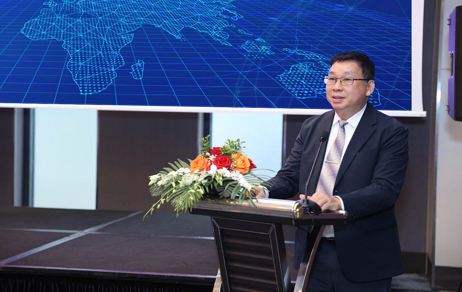 TS Trần Lê Hồng - Phó Cục trưởng Cục Sở hữu trí tuệ phát biểu khai mạc Hội thảo