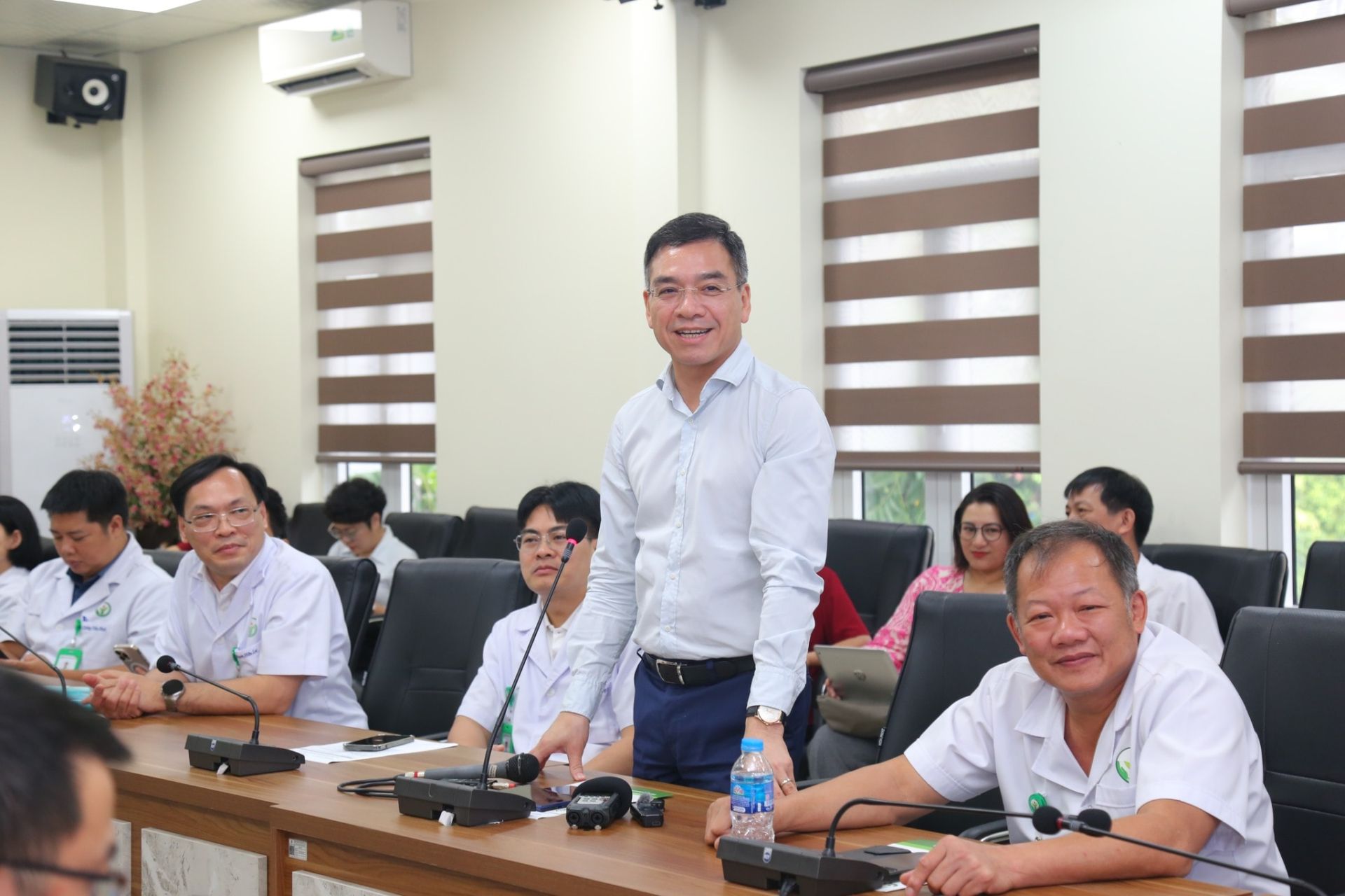 TS.BS Hà Anh Đức, Cục trưởng Cục Quản lý Khám chữa bệnh (Bộ Y tế) phát biểu