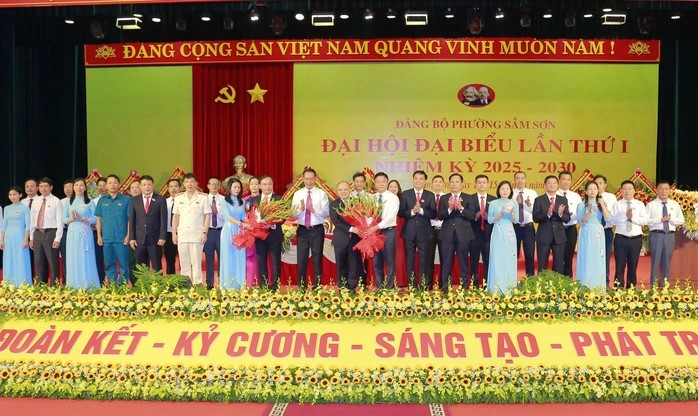 Phó Thủ tướng Lê Thành Long dự Đại hội Đảng bộ phường Sầm Sơn