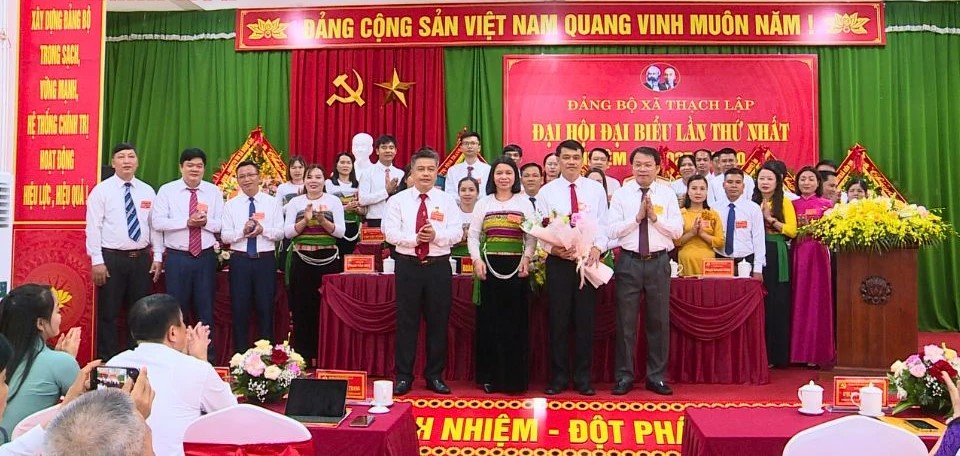 Đại hội đại biểu Đảng bộ xã Thạch Lập lần thứ I, nhiệm kỳ 2025-2030