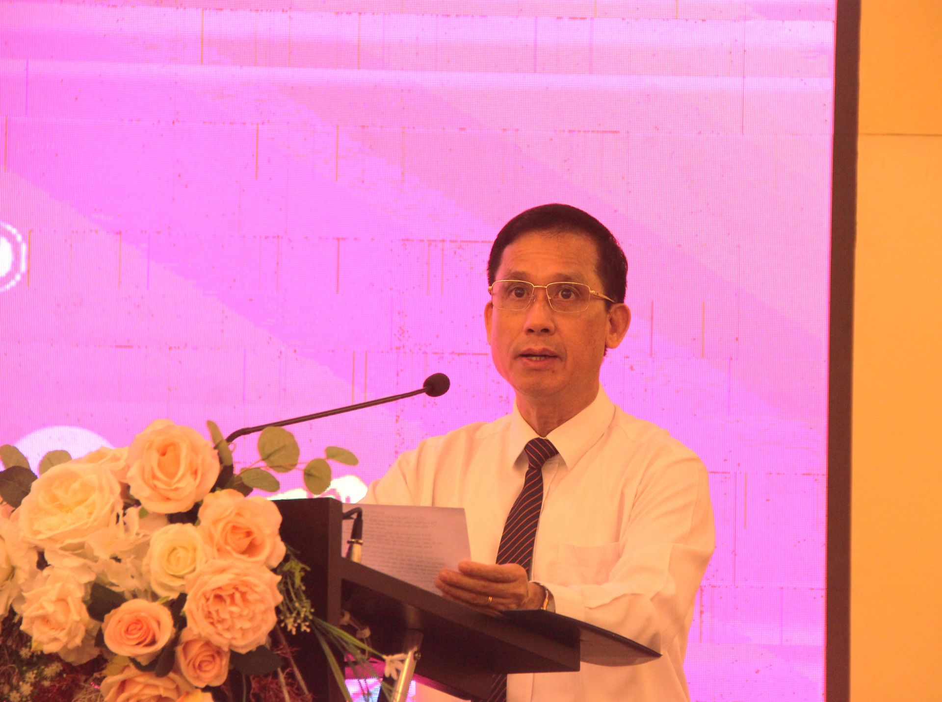 Giám đốc Sở Công thương Lạng Sơn Nguyễn Đình Đại phát biểu khai mạc tại chương trình