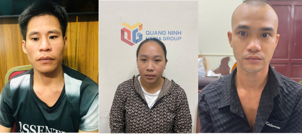 Từ trái qua phải là các đối tượng: Lều Đức Thắng; Nguyễn Minh Ánh và Nguyễn Minh Tiến.