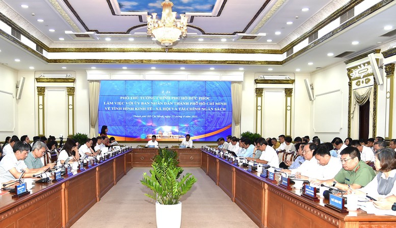 Các bộ, ngành phát biểu ý kiến tại buổi làm việc - Ảnh: VGP/Trần Mạnh