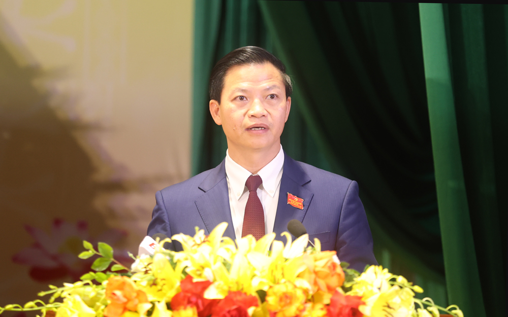 Đồng chí Vương Quốc Tuấn - Chủ tịch UBND tỉnh phát biểu chỉ đạo Đại hội. Đồng chí Vương Quốc Tuấn - Chủ tịch UBND tỉnh phát biểu chỉ đạo Đại hội.